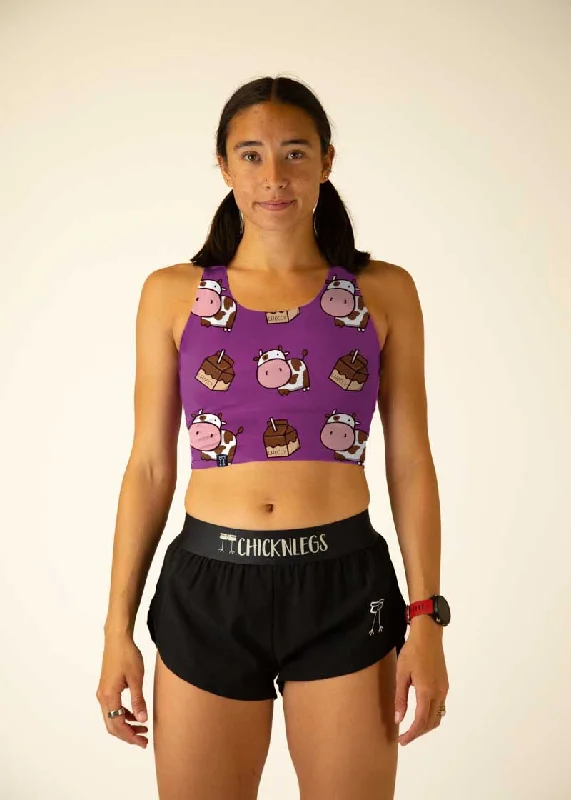 Choccy Cows PWR Crop Top Vintage Women's 1970S 