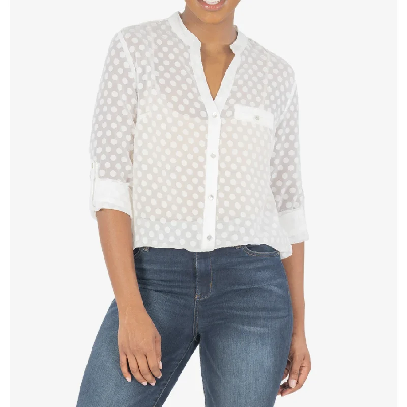 Lucero Button Up Blouse Disco