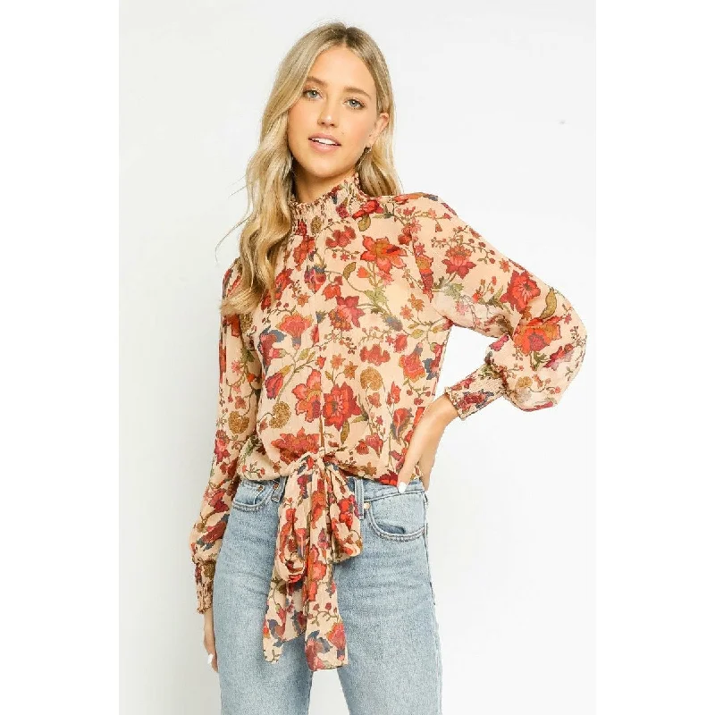 Pom & Fleur Mock Neck Top Scandinavian