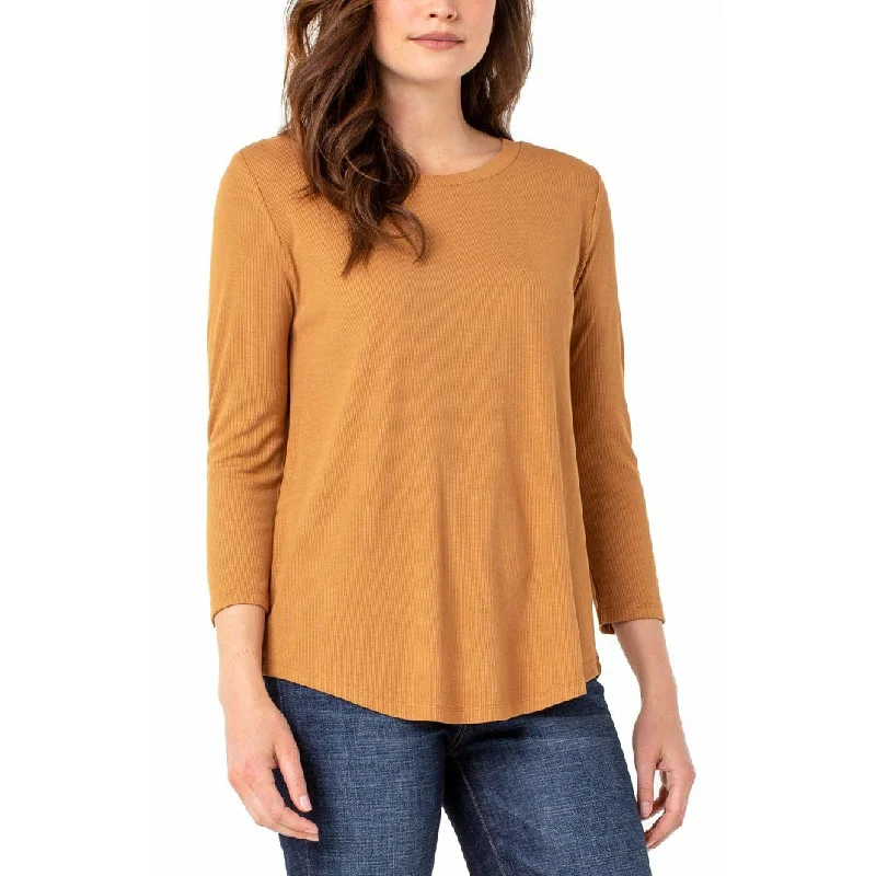 3/4 Sleeve Knit Tee Sporty Women's Tennis