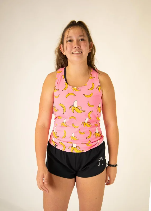 Women's Pink Bananas Performance Singlet Confident Women's Power