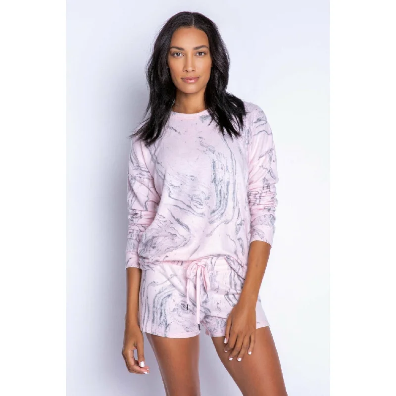 Marvelous Marble Long Sleeve Top Tough Women's Military - inspired