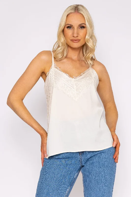 Victoria Cami in Cream Monochromatic All - in - one