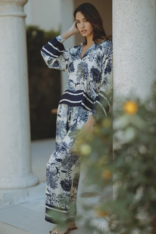 BOTANIC PANTS - NAVY Cashmere