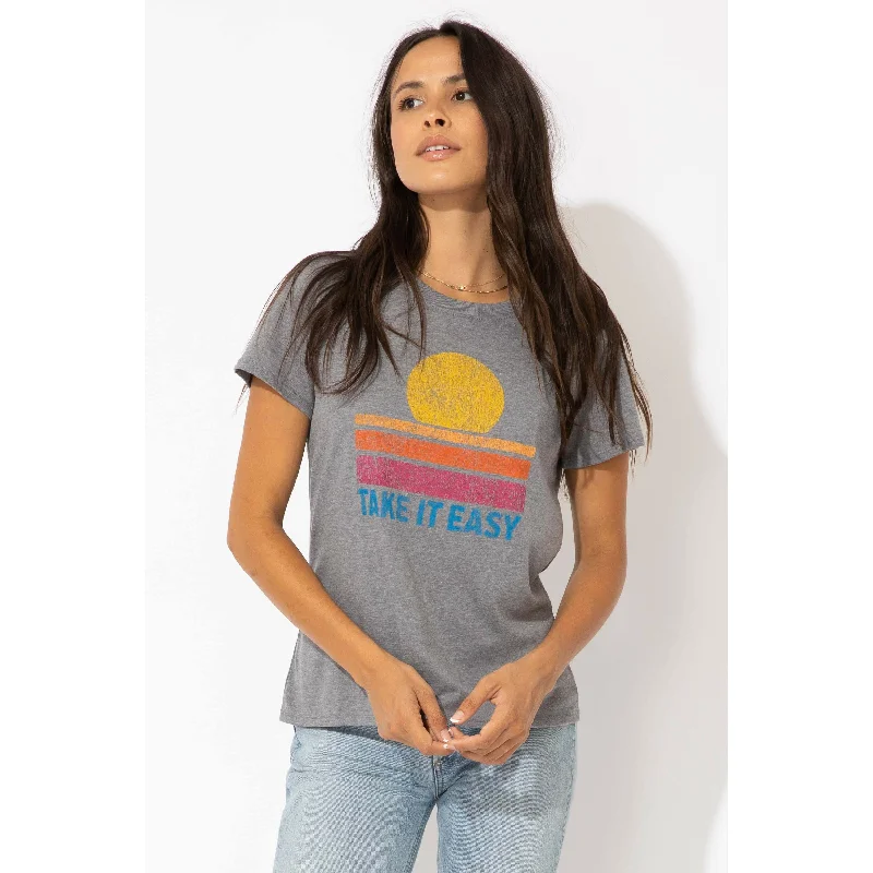 Take It Easy Tee Tough Women's Military - inspired