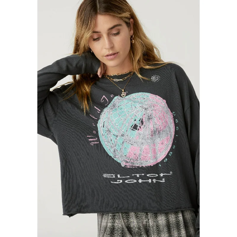 Elton John World Tour Long Sleeve Confident Women's High - fashion