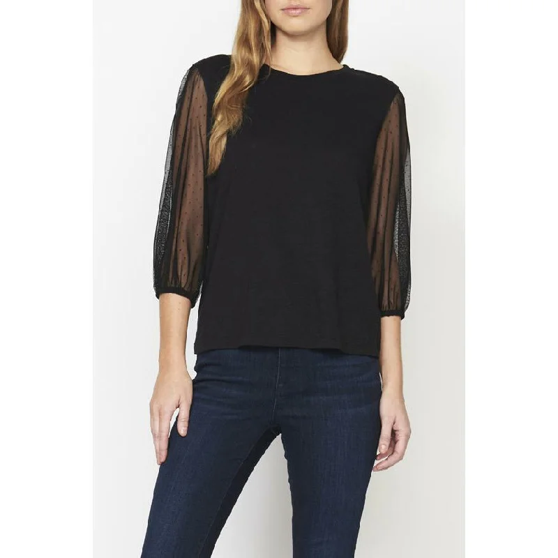 Mesh Mix Tee Vintage Women's 1970S 