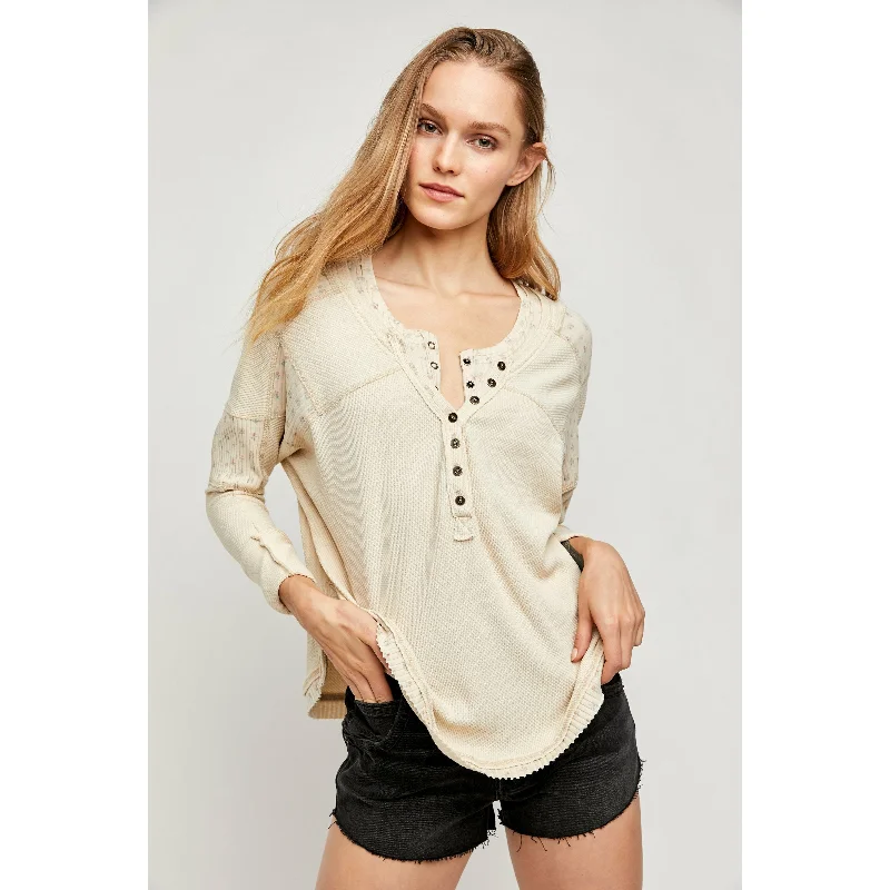 Heart to Heart Henley Feminine Women's Style 