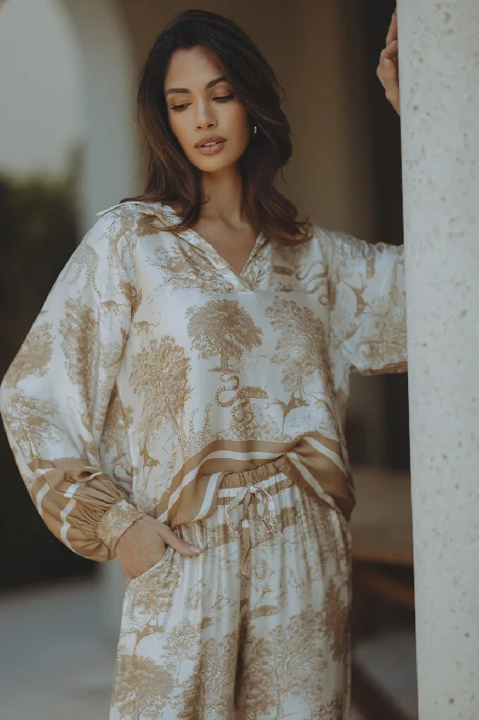 BOTANIC TOP - BEIGE European