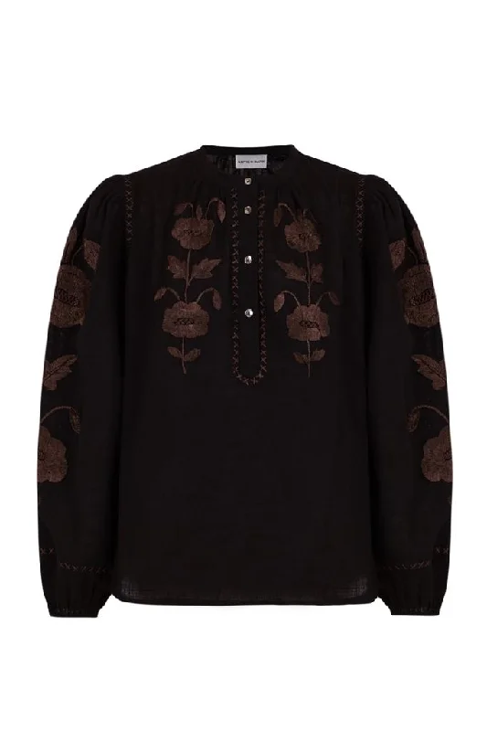 Dark Isla Blouse Trendy Women's Oversized