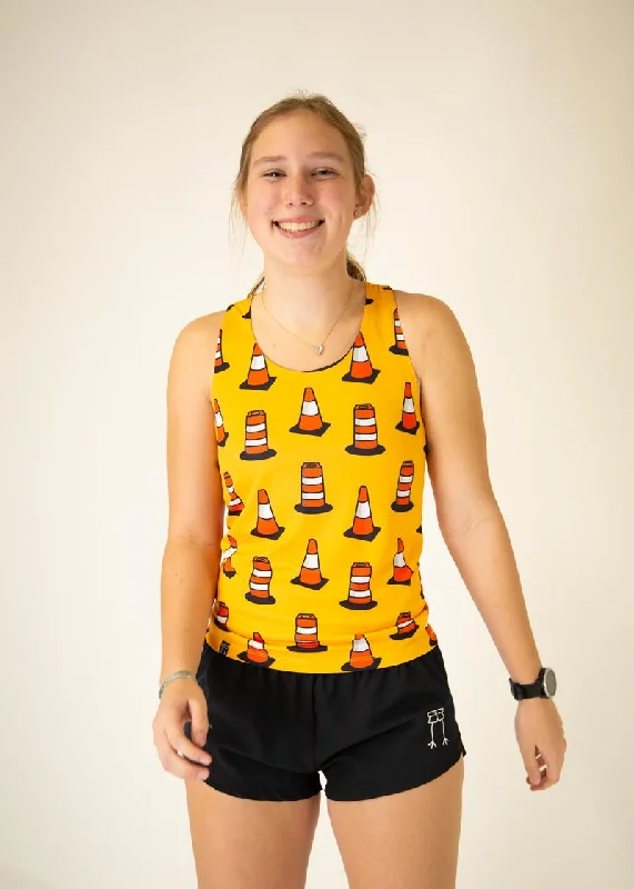 Women's Traffic Cones Performance Singlet Bold Women's Statement