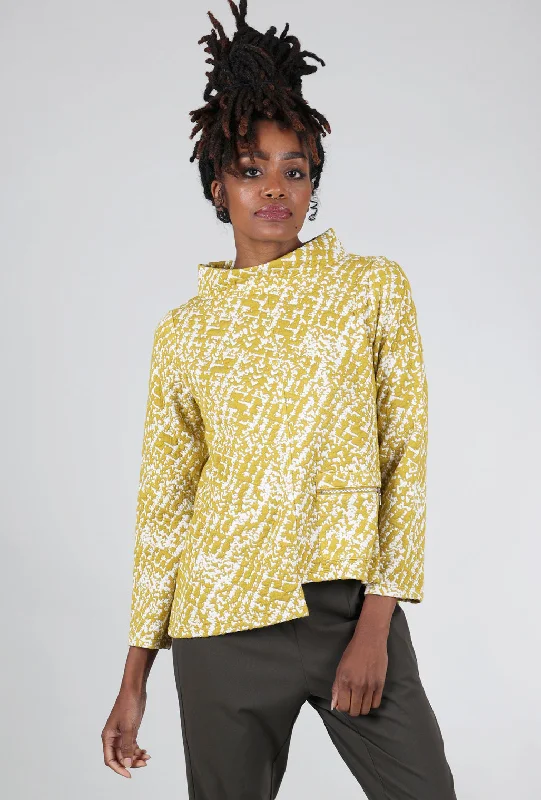 Nouveau Knit Zip Pocket Top, Gold Confident Women's High - fashion