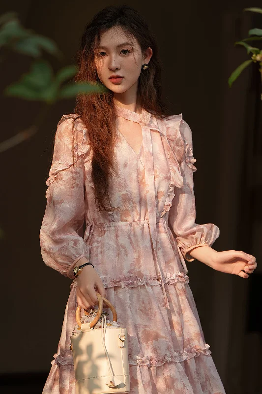 A-line Floral Maxi Dress for Women Confident Women's Power