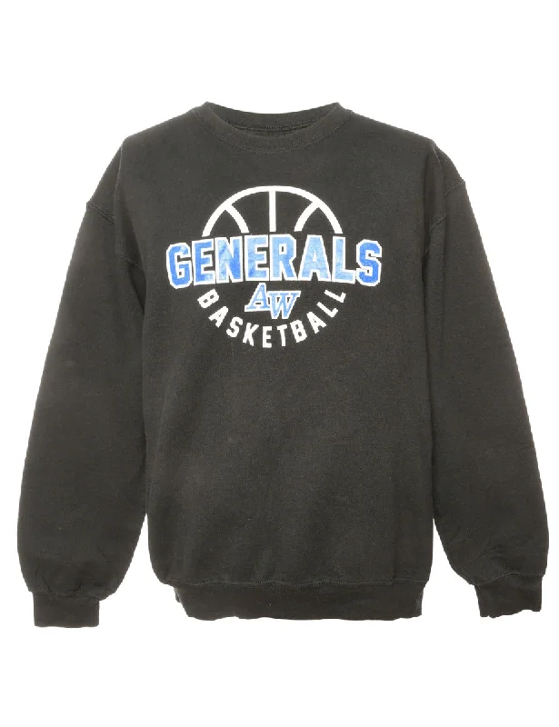 Black Generals Gildan Sports Sweatshirt - M Cool Women's Skate