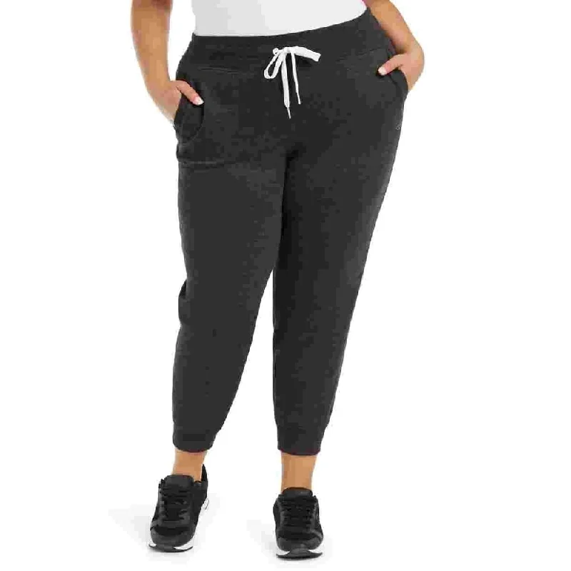 Calvin Klein Women's Performance Active Fleece Jogger Pants Blue Size 1X French