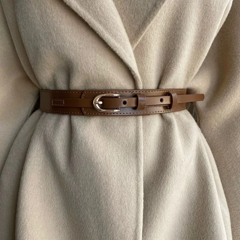 Jasper Statement Leather PU Belt Refined Women's Hand - crafted