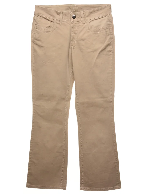 Beige Lee Jeans - W32 L31 Monochromatic Office Style
