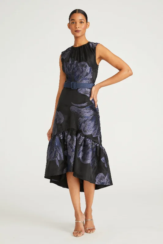 Beatrix Tea Length Dress Feminine Women's Style 