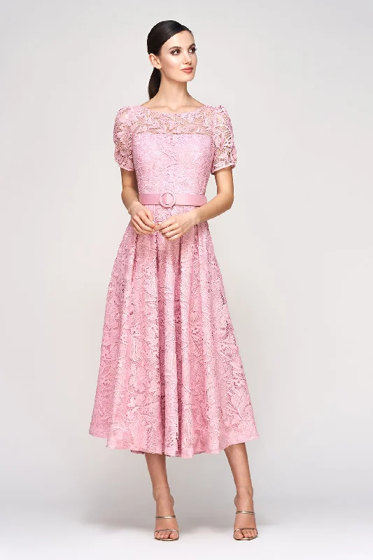 Haisley Tea Length Dress Classic Women's Pin - striped