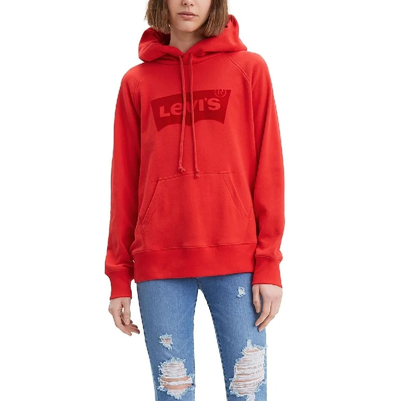 Levi's Women's Graphic Sport Hoodie Red Size X-Small - XS Sharp Women's Italian