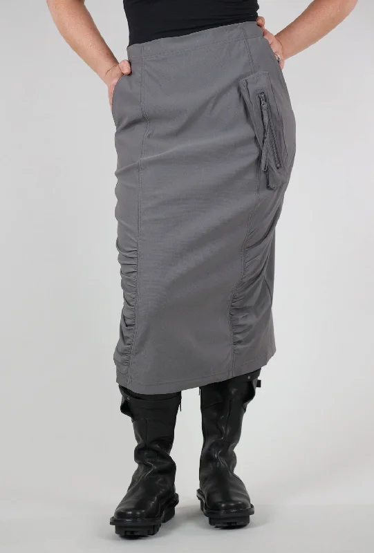 Twill Tech Slim Skirt, Rock Practical Women's Quick - dry