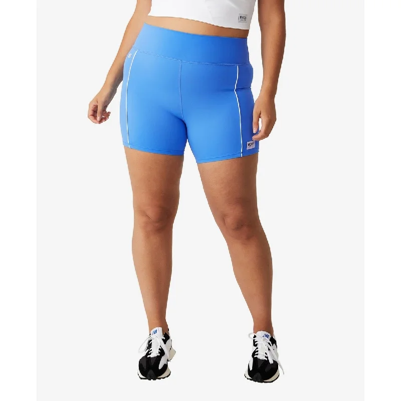COTTON ON Women's Active Ultimate Booty Bike Shorts Blue Relaxed Women's Beachy