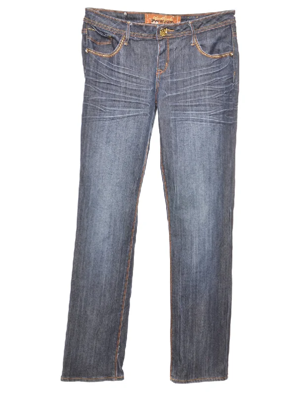 Relaxed Fit Straight Jeans - W31 L33 Youthful Women's Pop