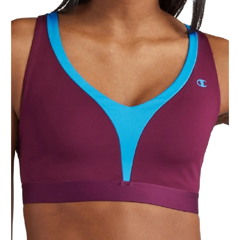 Champion Women's Absolute Colorblocked Medium Impact Sports Bra Purple Size X-Small Youthful Women's Anime - inspired Champion Women's Absolute Colorblocked Medium Impact Sports Bra Purple Size X-Small Youthful Women's Anime - inspired