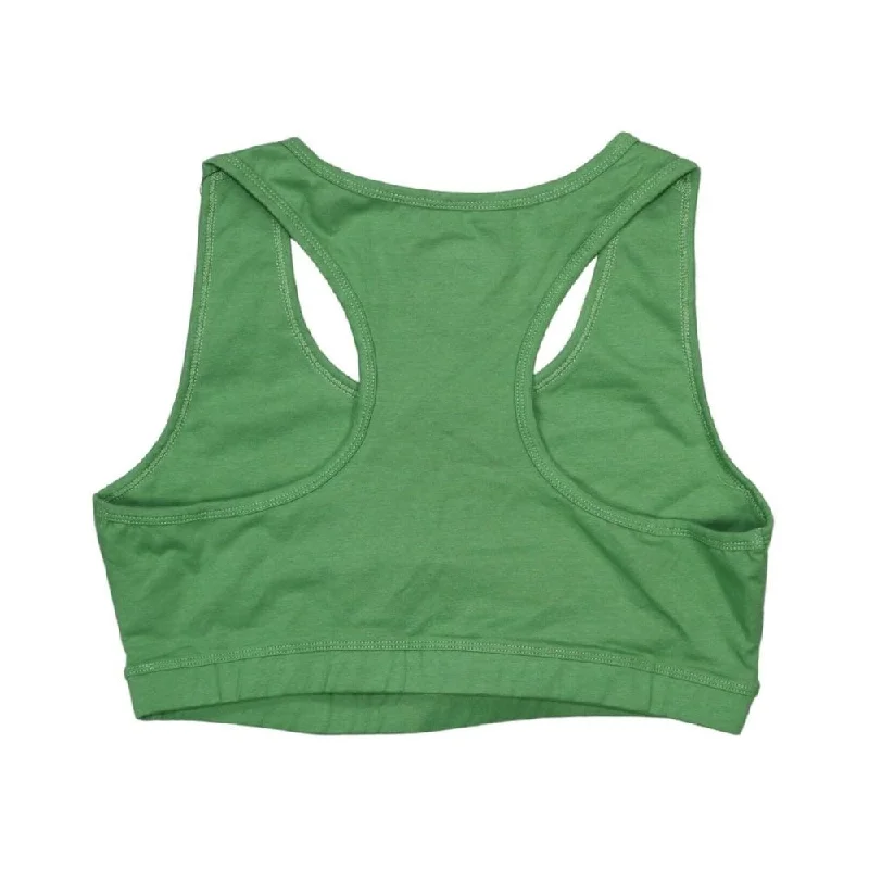 Fila Women's Bloom Logo Pullover Jersey Sports Bra Green Size 3X Athletic Women's High - 
