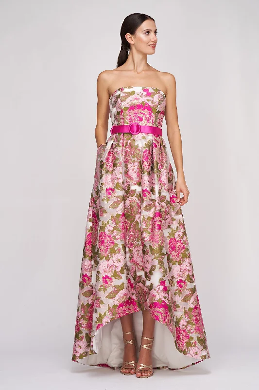 Bella Hi-Low Gown Geometric