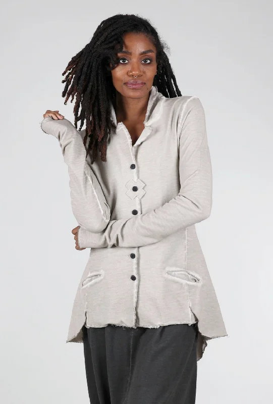 A Sweat Blazer, Greige Stylish Women's Tropical 