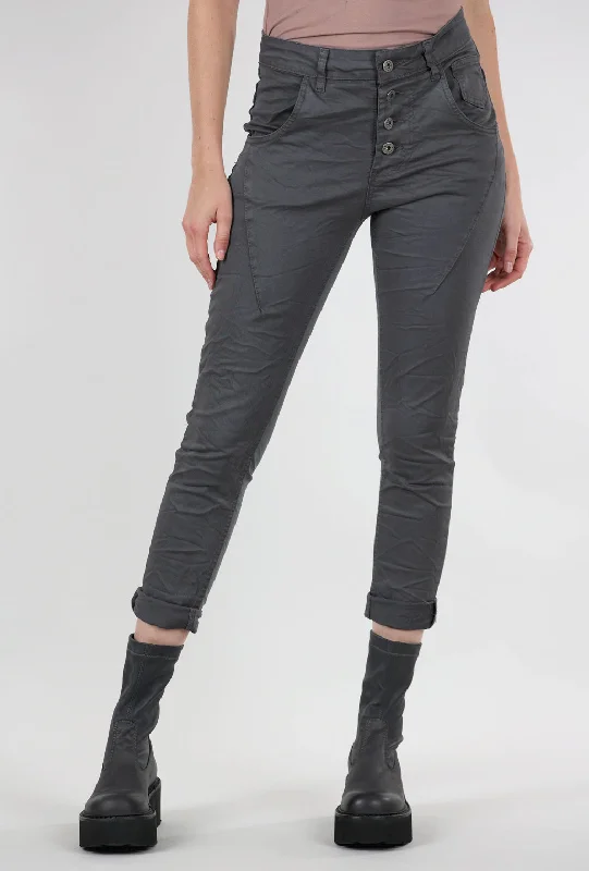 Four-Button F/W Signature Pant, Charcoal Country