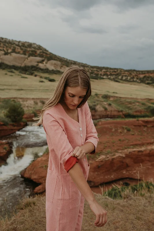 Pink & Madder Jumpsuit (S-L) Vacation