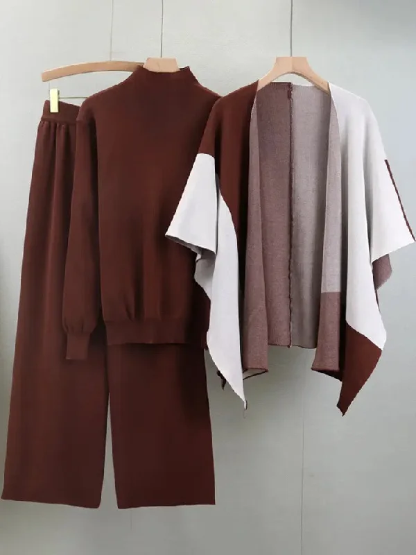 Harry Luxe Winter Coord Set with Cape Relaxed Women's Beachy