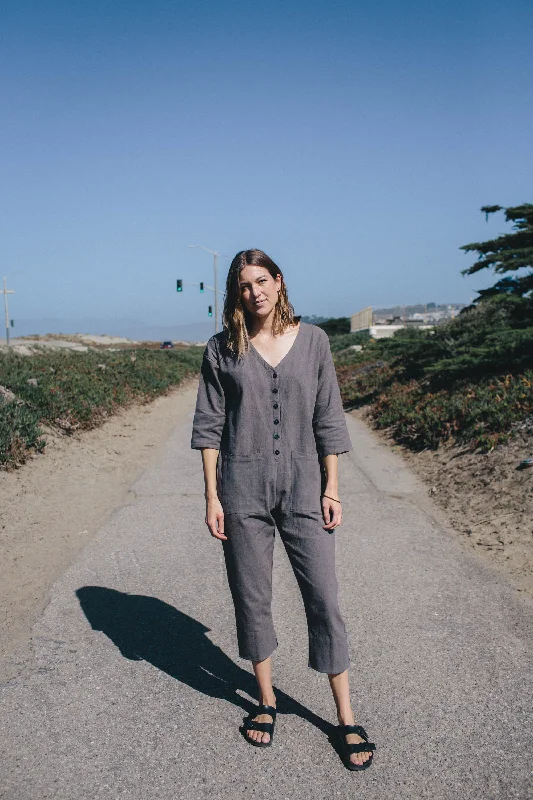 Liberté Grey Jumpsuit (S-L) Refined Women's Velvet