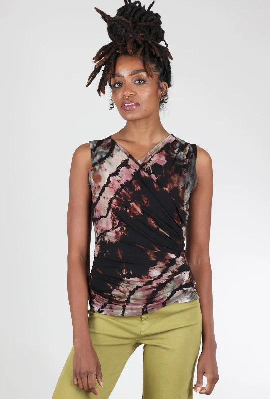 Wrap Spiral Dye Tank, Stormy Elegant Women's 