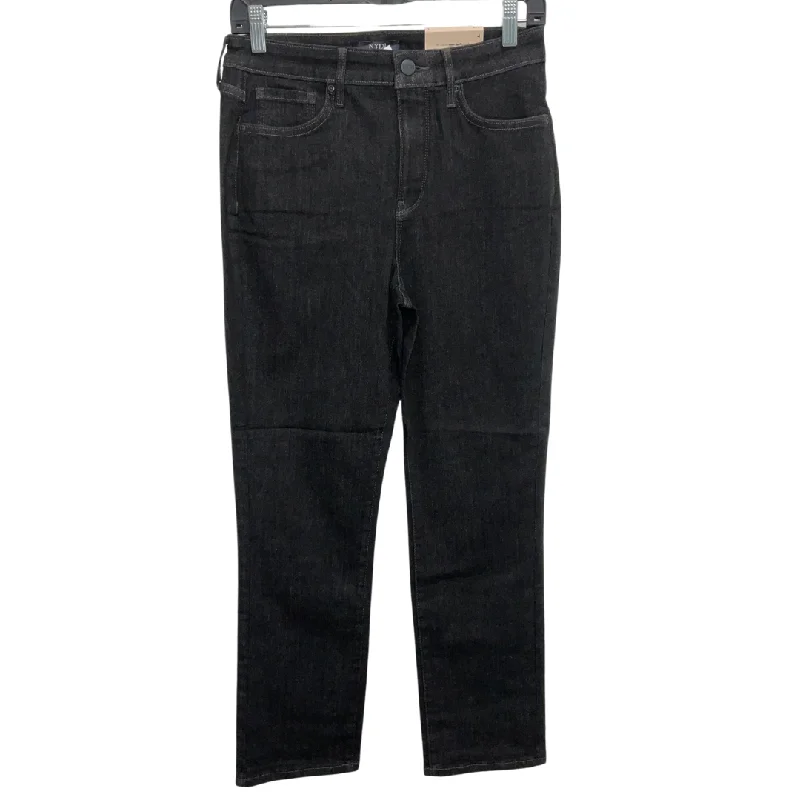 Jeans Straight By Not Your Daughters Jeans In Black, Size: 4 Traditional Women's 