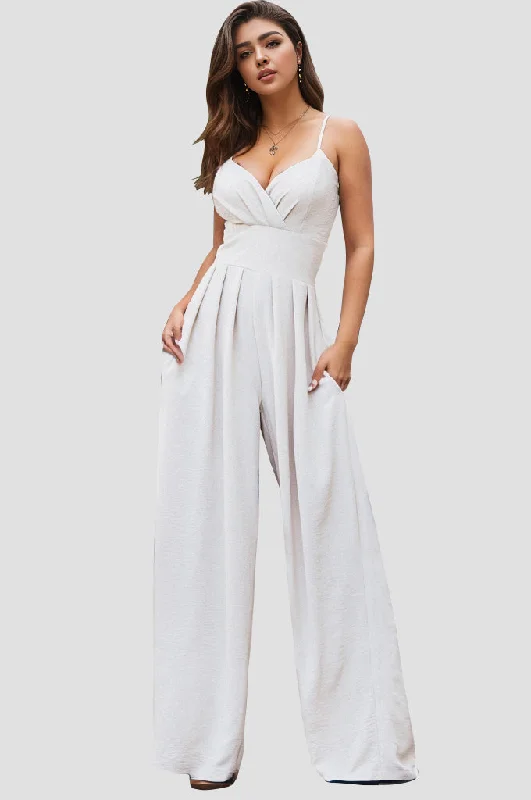 Spaghetti Strap Wide Leg Jumpsuit European