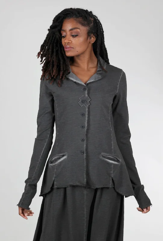A Sweat Blazer, Asphalt Trendy Women's 