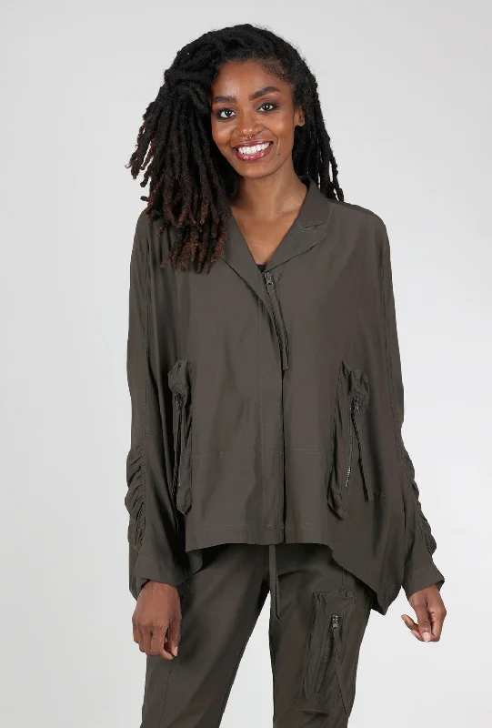 Twill Tech Swing Jacket, Jungle Stylish Women's Neon