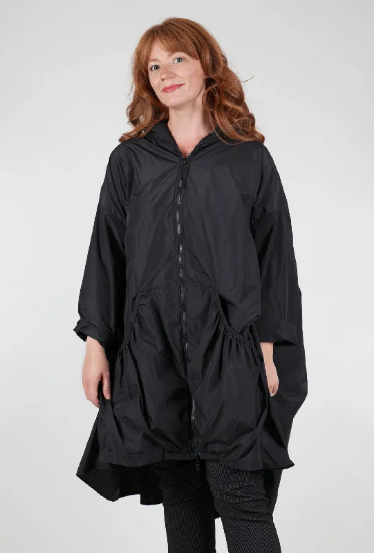 Let It Rain Jacket, Black Modern Women's 