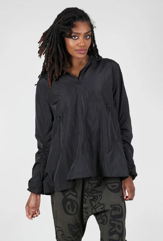 Check The Back Jacket, Black Cozy Women's Winter