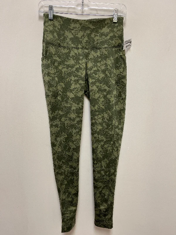 Athletic Leggings By Tek Gear In Green, Size: Xs European