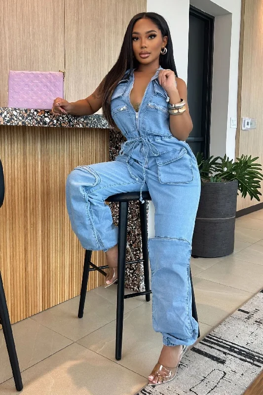Catch A Ride Jumpsuit Confident Women's High - fashion