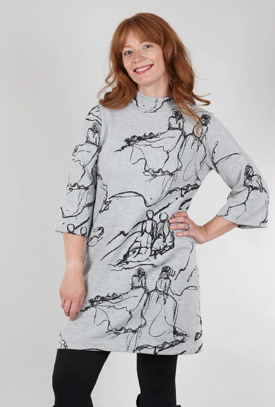 Odin Dress, Heather Gray Ardemis Stylish Women's Neon