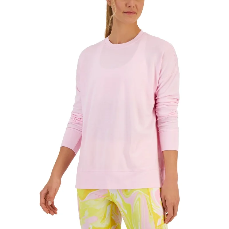ID Ideology Women's Active Solid Crewneck Top Pink Size X-Small - XS Hip Women's Retro ID Ideology Women's Active Solid Crewneck Top Pink Size X-Small - XS Hip Women's Retro