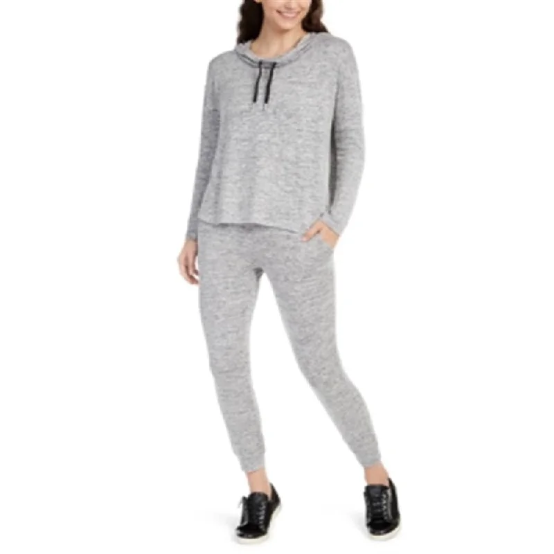 Calvin Klein Women's Performance Cowlneck Top Gray Size XL Monochromatic Office Style