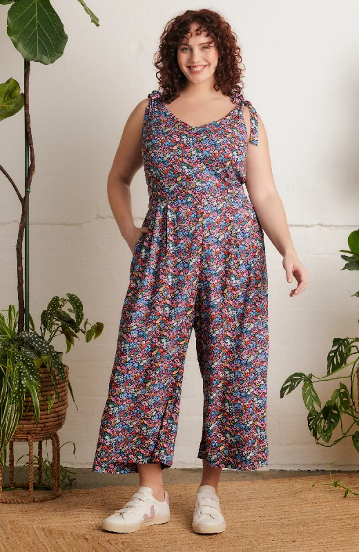 Anna Summer Garden Floral Jumpsuit Adventure