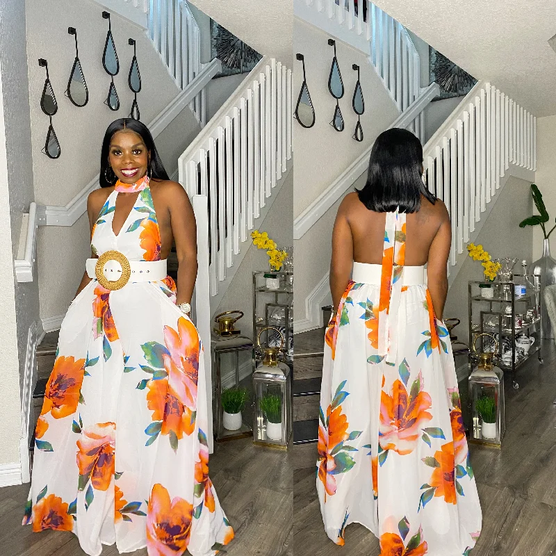 Scarlett Jumpsuit Artistic Women's Hand - painted