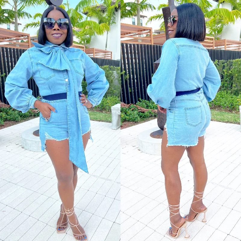 Milly Denim Romper French